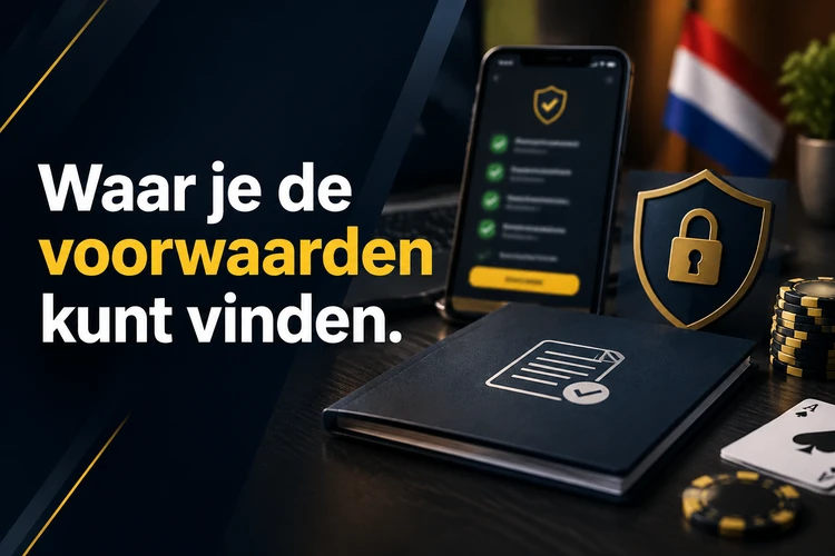 Waar je de voorwaarden kunt vinden