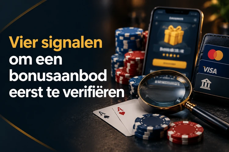 Vier signalen om een bonusaanbod eerst te verifiëren